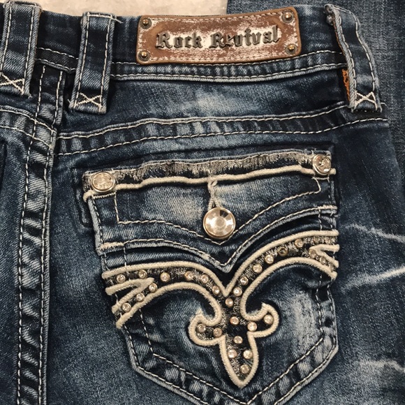 Rock Revival Ruella Straight Jeans Size 26 - Picture 4 of 11
